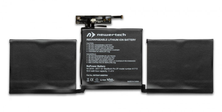 NewerTech NuPower 54.5 Watt-Hour Replacement Battery for 13-inch MacBook Pro with 2 x Thunderbolt Ports (Late 2016 - Mid 2017)
