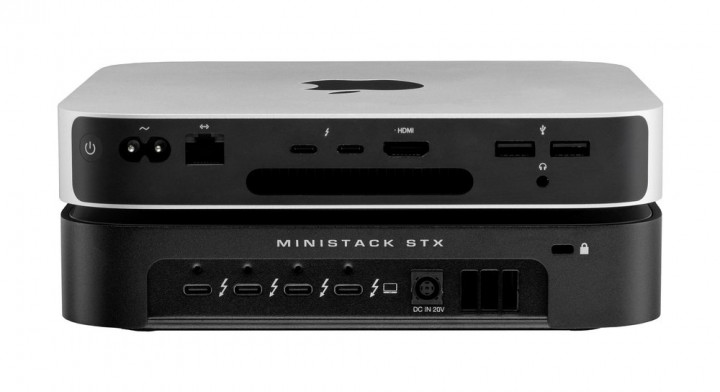 10.0TB (8.0TB HDD + 2.0TB NVMe) OWC miniStack STX Stackable Storage and Thunderbolt Hub Xpansion Solution