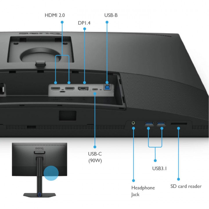 Monitor para Fotógrafos com 27 polegadas, 4K Adobe RGB | SW272U