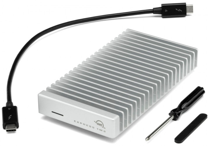 OWC Express 1M2 USB4 (40Gb/s) Bus-Powered Portable External Storage Enclosure for NVMe M.2 SSDs
