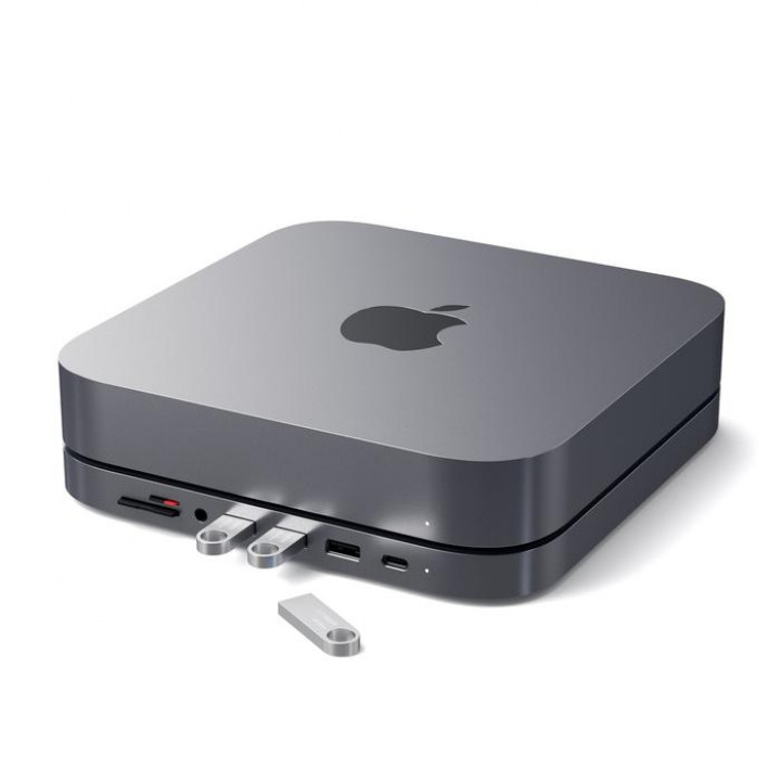 Satechi - Type-C Aluminum Stand & Hub for Mac Mini (sp grey)