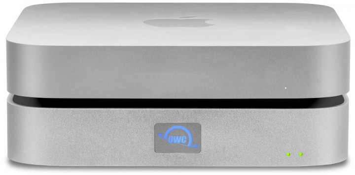 OWC miniStack STX - 1.0TB (NVMe)  - Stackable Storage Enclosure with Thunderbolt Hub Xpansion - Silver
