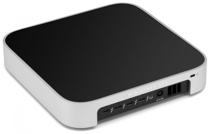 OWC miniStack STX - 4.0TB (NVMe) - Stackable Storage Enclosure with Thunderbolt Hub Xpansion - Silver
