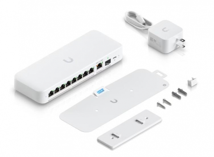 Ubiquiti UniFi Flex 2.5G Gerido L2 2.5G Ethernet (100/1000/2500) Power over Ethernet (PoE) Montagem em Secretária/Parede Branco