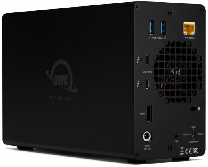 OWC Gemini Dock (2 x 26.0TB Hard Disk Drives)