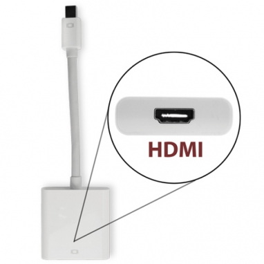 Mini DisplayPort & Thunderbolt to HDMI (audio supported)