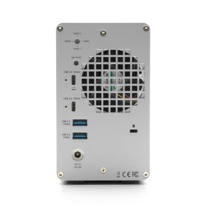 12TB OWC Mercury Elite Pro Dual RAID Storage Solution with USB (10Gb/s) + 3-Port Hub