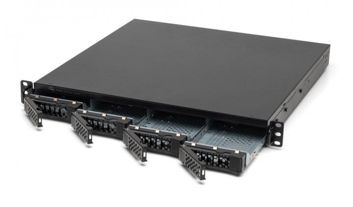 OWC Flex 1U4 13TB (1x1TB NVMe + 3x4TB HDD) Rackmount Thunderbolt Storage, Docking & PCIe Expansion Solution