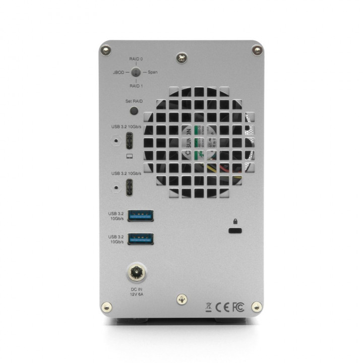 28TB OWC Mercury Elite Pro Dual RAID Storage Solution with USB (10Gb/s) + 3-Port Hub