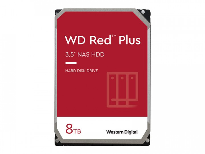 HDD 8TB WD RED Plus 128mb cache 5400rpm SATA 6gb/s 3.5'