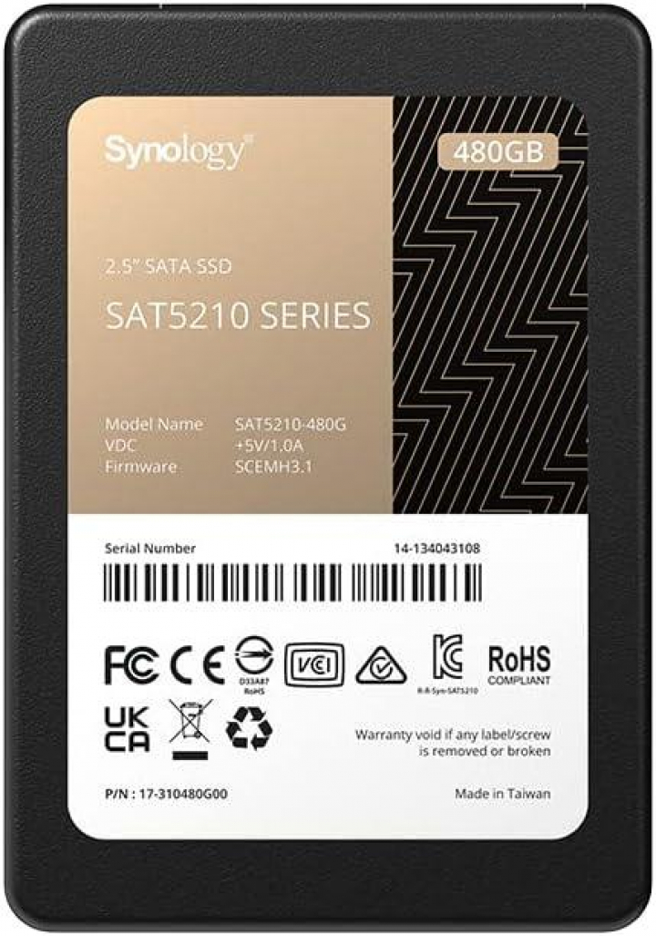 Synology 2.5' SATA SSD SAT5210 480GB (SAT5210-480G)