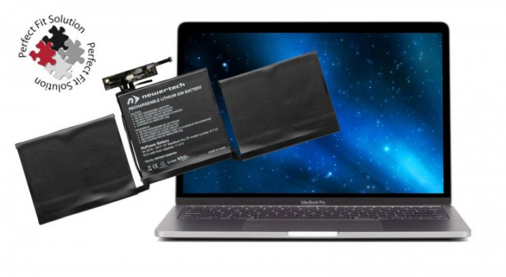 NewerTech NuPower 54.5 Watt-Hour Battery Replacement Solution for 13-inch MacBook Pro with 2 x Thunderbolt Ports (Late 2016 - Mid 2017) - No Acetone
