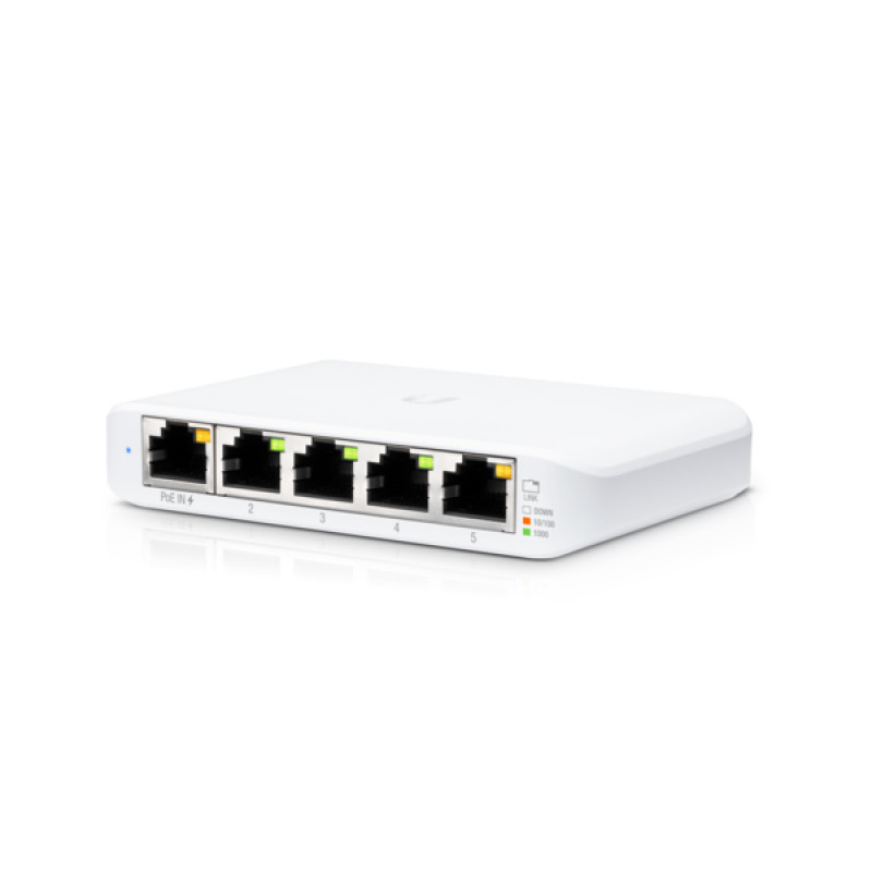 Ubiquiti UniFi Switch Flex Mini (3-pack) Managed Gigabit Ethernet (10/100/1000) Power over Ethernet (PoE) White (USW-FLEX-MINI-3)