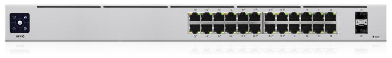 Ubiquiti Networks UniFi 24-Port PoE Managed L2/L3 Gigabit Ethernet (10/100/1000) Power over Ethernet (PoE) 1U Silver (USW-24-POE)