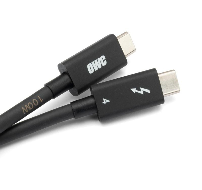 OWC Thunderbolt 4/USB-C up to 40Gb/s and 100W Power universal cable - 0.7 Meter (79')